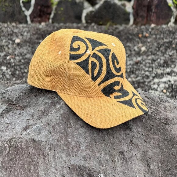 Magic Headwear Ball Cap Trucker hat Burlap Black Tribal Unisex Mesh Back - Picture 3 of 7